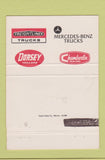 Matchbook Cover - Agency Truck Trailer Sales Cedar Rapids IA 40 Strike