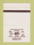 Matchbook Cover - Casual Carpets Austintown OH 40 Strike