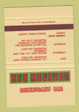 Matchbook Cover - New Orleans Restaurant Bath Cambridge UK WEAR SAMPLE 40 Strike