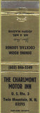 Matchbook Cover - Charlmont Motor Inn Twin Mountain NH
