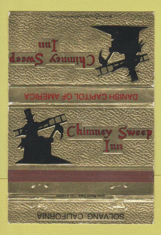 Matchbook Cover - Chimney Sweep Inn Solvang CA 40 Strike