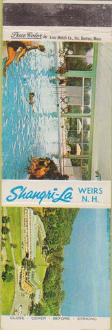 Matchbook Cover - Shangri La Weirs NH