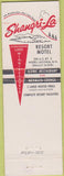 Matchbook Cover - Shangri La Weirs NH