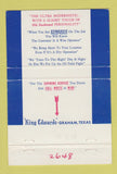 Matchbook Cover - Edwards Oil Drilling Graham TX 40 Strike