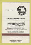 Matchbook Cover - Gibson Equipment Cleveland OH 40 Strike