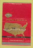 Matchbook Cover - Central Screw Company Chicago Los Angeles Keene NH 40 Strike