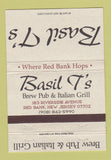 Matchbook Cover - Basil T's Brew Pub Red Bank NJ 40 Strike