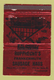 Matchbook Cover - Rupprecht's Frankenmuth Sausage Haus MI WEAR 40 Strike