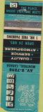 Matchbook Cover - Wolfie restaurant Montreal POOR