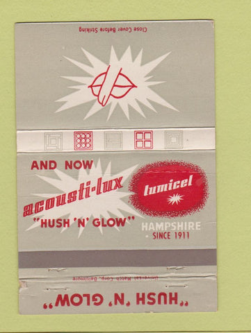 Matchbook Cover - Hampshire Tile? WORN 40 Strike