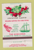 Matchbook Cover - The Schooner Freeport NY Christmas 40 Strike