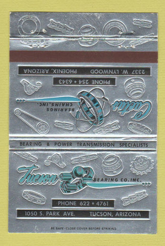 Matchbook Cover - Cactus Bearings Chains Phoenix Tucson AZ 40 Strike