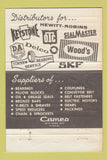 Matchbook Cover - Cactus Bearings Chains Phoenix Tucson AZ 40 Strike