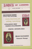 Matchbook Cover - Long's Restaurant Lansing MI 40 Strike