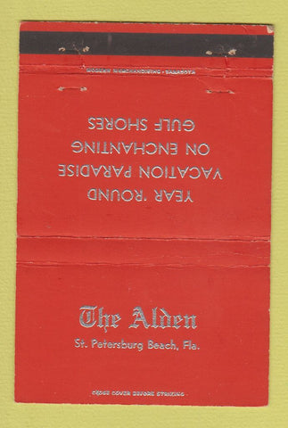 Matchbook Cover - The Alden St Petersburg Beach FL 40 Strike