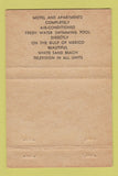Matchbook Cover - The Alden St Petersburg Beach FL 40 Strike
