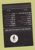 Matchbook Cover - Bailey Clubs UK England WEAR 40 Strike