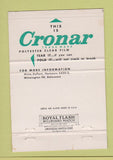 Matchbook Cover - Cronar Graphic Arts Films Wilmington DE 40 Strike