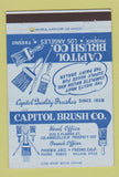 Matchbook Cover - Capitol Brush painting Phoenix AZ Fresno Los Angeles 40 Strike