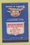 Matchbook Cover - Butler De-Scalers New York City Wm McDonagh 40 Strike