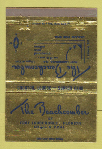 Matchbook Cover - Beachcomber Fort Lauderdale FL WEAR 40 Strike