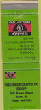 Matchbook Cover - Prescription Shop Drugs Alton IL