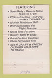 Matchbook Cover - Brookpark Golf Driving Range Parma OH 40 Strike