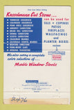 Matchbook Cover - Kasselman Sons Stone Brick Cincinnati OH 40 Strike