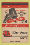 Matchbook Cover - JK Smith & Sons Diamond Tools New York City 40 Strike
