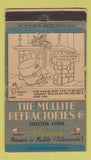 Matchbook Cover - Mullite Refractories Shelton KY WORN 36 Strike