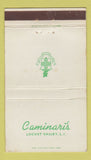 Matchbook Cover - Caminari's Locust Valley LI NY WEAR 36 Strike
