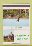Matchbook Cover - St Vincent's Gun Club San Rafael CA 40 Strike