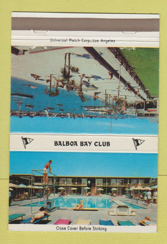 Matchbook Cover - Balboa Bay Club Newport Beach CA 40 Strike