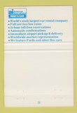 Matchbook Cover - American International Car Rentals Ann Arbor MI 40 Strike