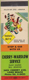 Matchbook Cover - Cherry Wardlow oil gas Long Beach CA