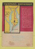 Matchbook Cover - Thompson's Restaurant Salisbury MD SAMPLE WEAR 40 Strike