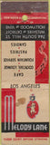 Matchbook Cover - Melody Lane Los Angeles CA WEAR