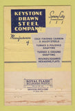 Matchbook Cover - Keystone Drawn Steel Spring City PA 1951 WORN 40 Strike