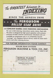 Matchbook Cover - Ferguson Roller Gear Drives New York City  40 Strike