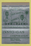 Matchbook Cover - Insto Gas Corporation Detroit MI 40 Strike