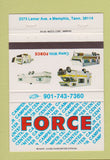 Matchbook Cover - Force RV Trailer Camper Memphis TN 40 Strike