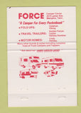 Matchbook Cover - Force RV Trailer Camper Memphis TN 40 Strike