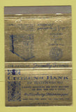 Matchbook Cover - Citizens Bank of Hattiesburg MS WEAR 40 Strike