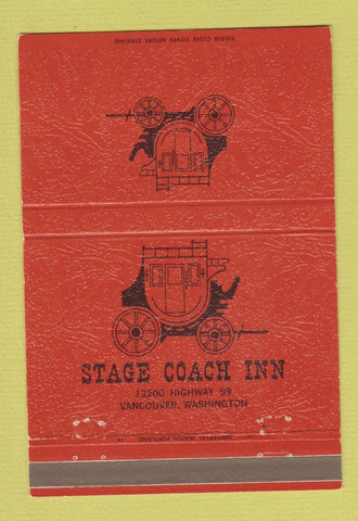 Matchbook Cover - Stage Coach Inn Vancouver WA 40 Strike