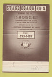 Matchbook Cover - Stage Coach Inn Vancouver WA 40 Strike