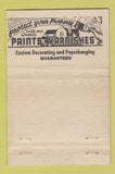 Matchbook Cover - Walter Savage Painting Inkster MI WEAR 40 Strike