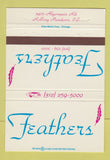Matchbook Cover - Feathers Rolling Meadows IL 40 Strike