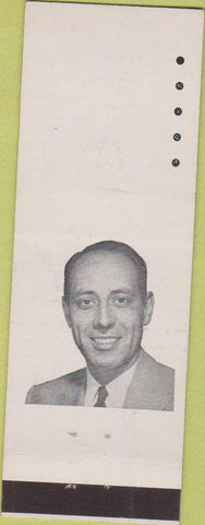 Matchbook Cover - Election? Mans face with no information