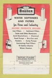 Matchbook Cover - Bruner Corp Water Softeners Phoenix AZ 40 Strike