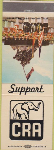Matchbook Cover - Support CRA Republican